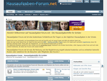 Tablet Screenshot of hausaufgaben-forum.net